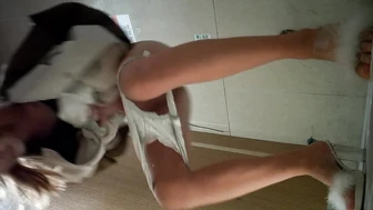 Spirited girls slightly hairy pussy like a virgin