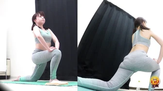 DLEE-395 03 Voyeur: I can't go to the toilet until the lesson is over... Yoga class