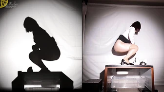 OJHI-821 01 Real-life silhouettes – shadow puppets depicting urination