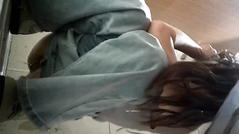 Two lesbians seemingly getting intimate