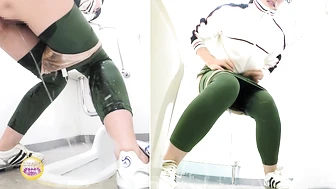 DLSL-293 01 Beautiful jogger pees herself in the rush