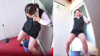 SL-230 03 Office ladies in errant peeing situations, , PissRIP