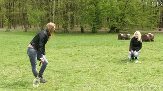 Licky Lex + Violeta - Badminton in park, , PissRIP